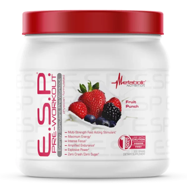 ای اس پی پمپ متابولیک 300 گرم|Metabolic Nutrition E.S.P.® Pre-Workout 300 g